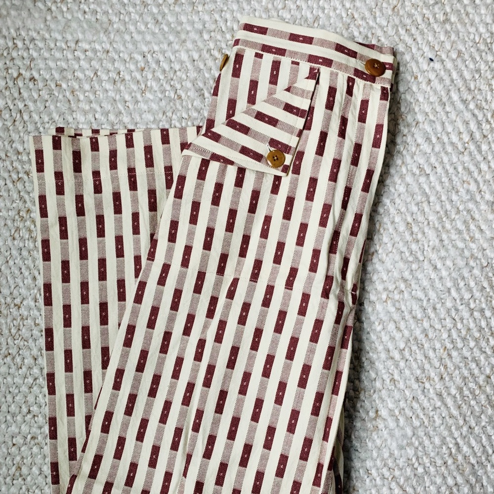 Ilana Kohn Mia Wide Leg Pant In Dobby Pattern